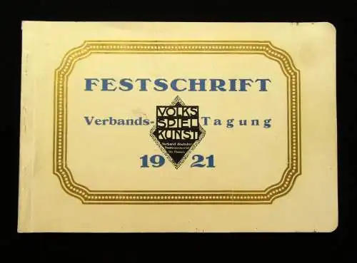 Festschrift Verbands- Tagung 1921 Dresden Sachsen Saxonica Führer  js
