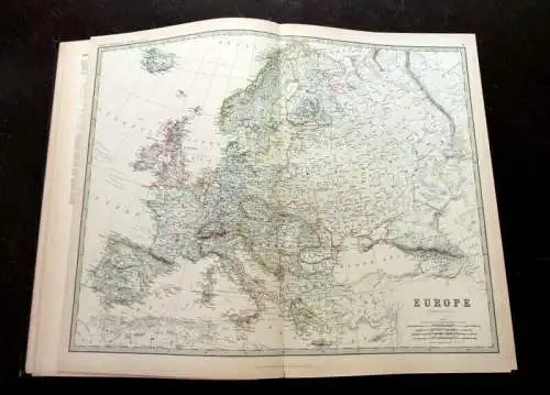 Johnston, Keith Alexander 1877 Handy Royal Atlas of Modern Geography  am