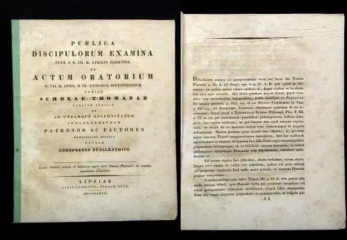 Publica Discippulorum Examina Inde A.D. III. M. Aprilis Habenda et Actum 1837 js