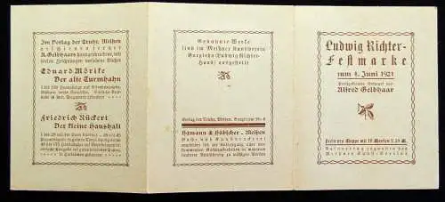 Mochmann, Paul 1921 Die Mär vom Sperber. Minibuch mit Festmarke am
