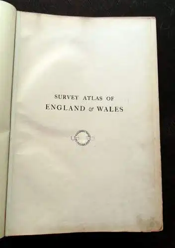 Bartholomew, J. G. 1903 The Survey Atlas of England & Wales Geographie am