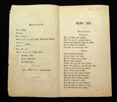 Kind Das Nachtlager zu Granada Oper in zwei Akten um 1880 Musik Theater mb