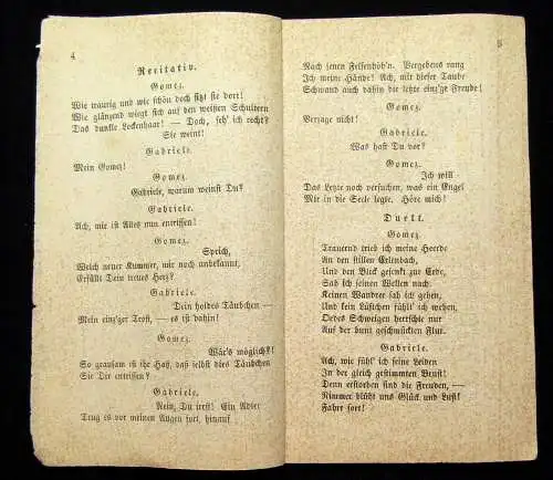 Kind Das Nachtlager zu Granada Oper in zwei Akten um 1880 Musik Theater mb