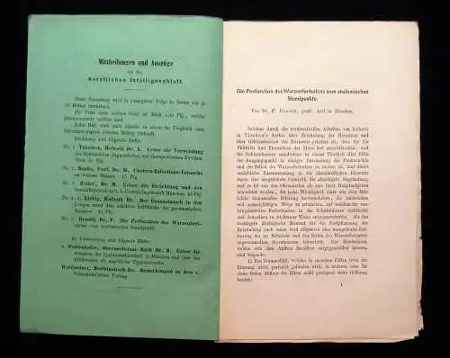 Bezold Die Perforation des Warzenfortsatzes 1874 Wissen Studium mb