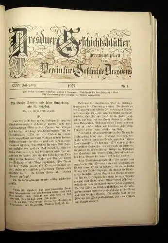 Dresdner Geschichtsblätter 56 Hefte gesamt Saxonica Sachsen Kultur 1900 js