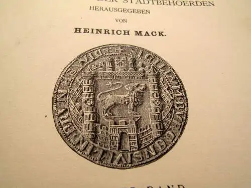 Hänselmann Urkundenbuch der Stadt Braunschweig  Bd.1-4 komplett 1873- 1912 js