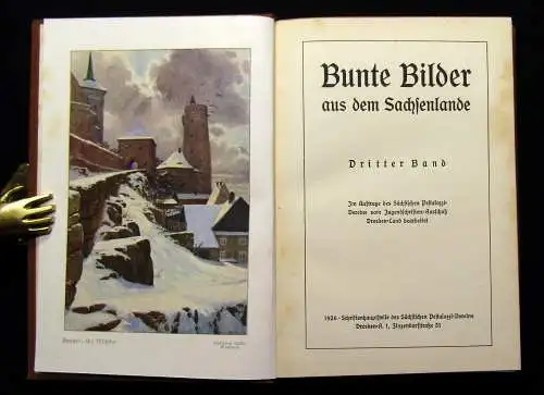 Sächs. Pestalozzi-Verein Bunte Bilder aus d Sachsenlande 1-4 1925-1933 Ortskunde