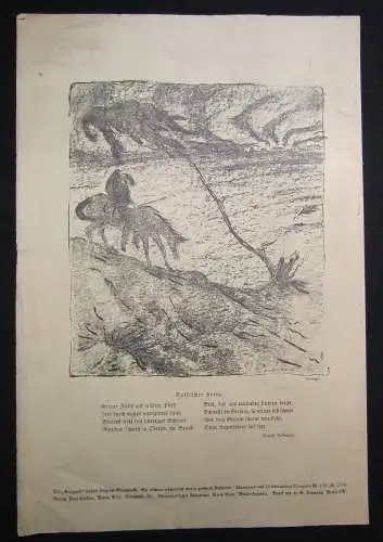 Cassirer Kriegszeit Künstlerflugblätter Nr.35 4 Original Lithographien 1915