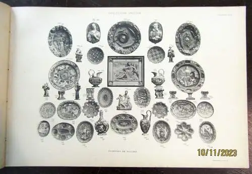 Catalogue des objets d`art et de haute curiosite antiques Nur  die Tafeln selten