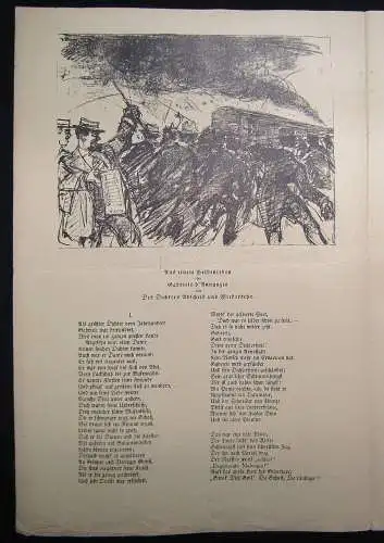 Cassirer Kriegszeit Künstlerflugblätter Nr.43 4 Original Lithographien 1915