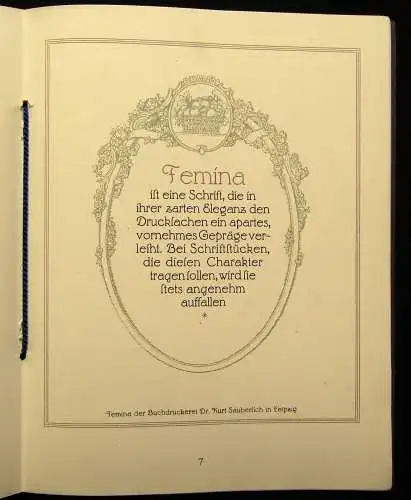 Die 12 schönsten Schriften Buchdruckerei Säuberlich 1922 selten Schriftgießerei