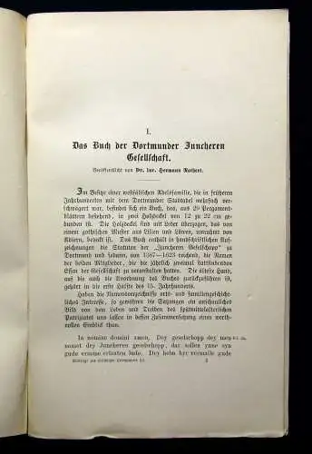 Beiträge zur Geschichte Dortmunds u der Grafschaft Mark XI. 1902 Geschichte