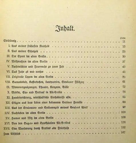 Nalli-Rutenberg Das alte Berlin Erinnerungen um 1920 Geschichte Landeskunde