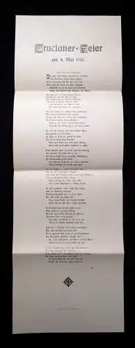 Konvolut- Kreuzschulfest Crucianer um 1900 17 Einzelteile Dresdner Kreuzchor