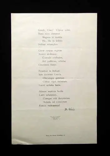 Konvolut- Kreuzschulfest Crucianer um 1900 17 Einzelteile Dresdner Kreuzchor