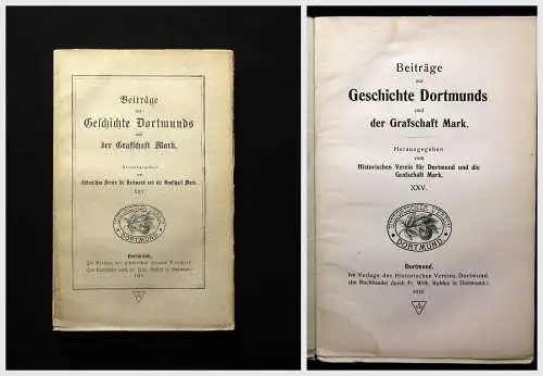 Beiträge zur Geschichte Dortmunds u der Grafschaft Mark XXV. 1918 Geschichte