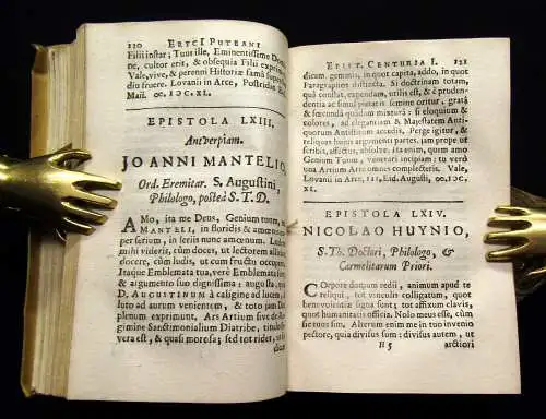 Puteanus 1662 Epistolarum Apparatus Posthumus, Briefesammlung, Literatur