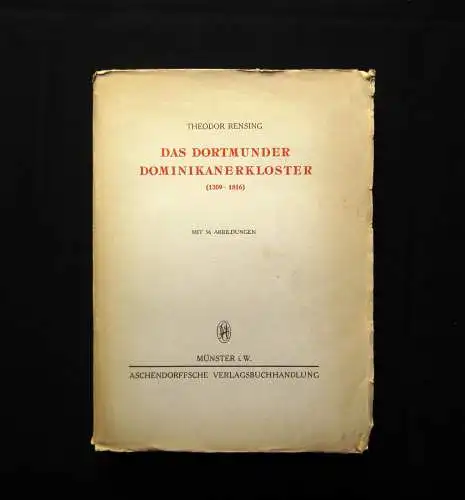 Rensing Dortmunder Dominikanerkloster (1309-1816) 1936 mit 56 Abbildungen