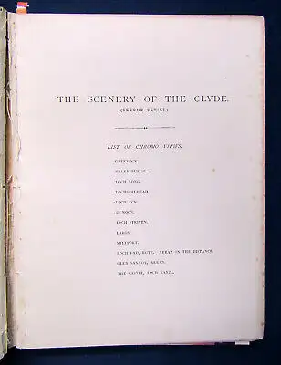 Souvenir of Scotland 1891 Landeskunde Geografie Schottland Kunst Kultur sf