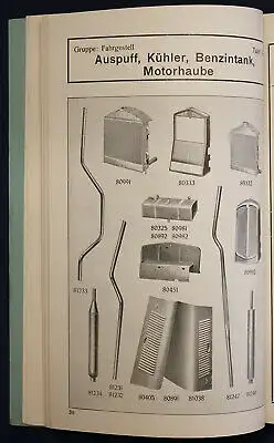 Original Prospekt für DKW Ersatzteile - Liste 32 Reichsklasse Typ 1933 sf