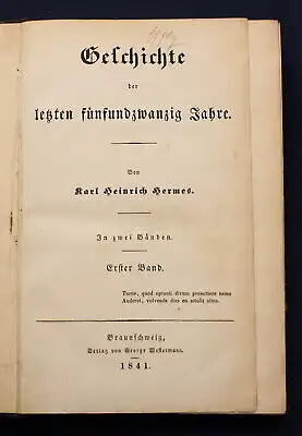 Rotteck Allgemeine Geschichte vom Anfang der hist. Kenntnis 1. Band 1841 js 