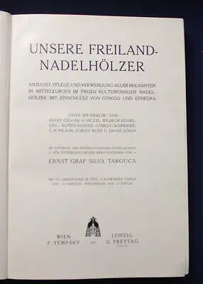 Tarouca Unsere Freiland- Nadelhölzer Anzucht, Pflege, Verwendung, Gewächse js