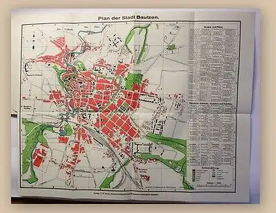 Bautzen Die Hauptstadt der sächsischen Oberlausitz um 1900 Ortskunde Sachsen xy