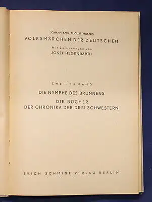 Rübezahl, die drei Schwestern, Melechsala, Die Nymphe des Brunnes 1947 js