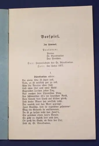 Schäfer Das Freundesbund - Seelchen Ein Festspiel in 4 Bildern 1877 Gesang js