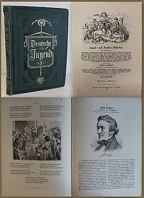 Lohmeyer Deutsche Jungend 5. Bd 1875 Jugend und Familien-Bibliothek Holzschnitte