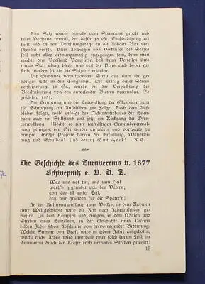 Festschrift zum 50 jährigen Bestehen des Turnvereins von 1877 Schwepnitz js