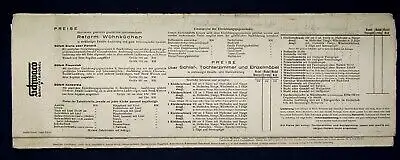 Original Möbelkatalog Kommoden um 1930 Art Deco Chippendale Leporello sf