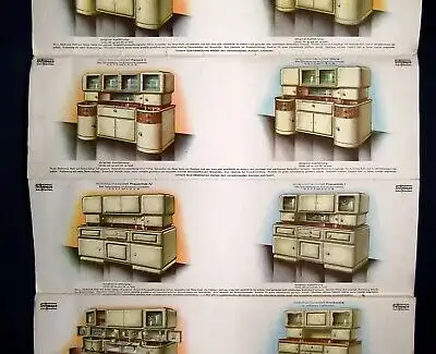 Original Möbelkatalog Kommoden um 1930 Art Deco Chippendale Leporello sf