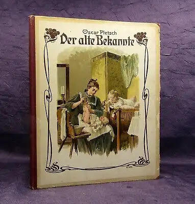 Pletsch Oskar Der alte Bekannte Originalzeichnungen um 1895 alte liebe Reime js