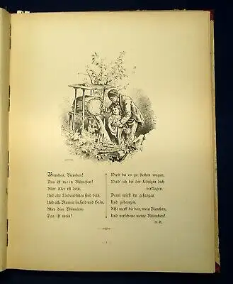 Pletsch Oskar Der alte Bekannte Originalzeichnungen um 1895 alte liebe Reime js