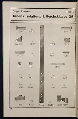 Original Prospekt für DKW Ersatzteile - Liste 42 Frontwagen Typen 1935 sf
