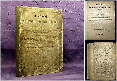 Lange Handbuch des gesamten Verkehrswesens des deutschen Reiches 1883 mb