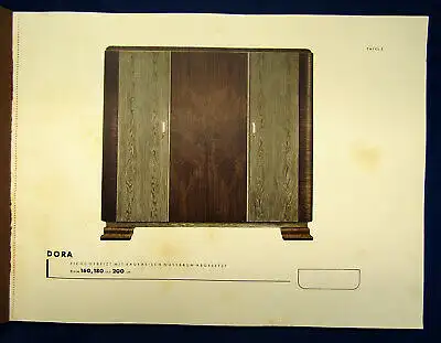 Original Möbelkatalog (ohne Hersteller) 1933 Bauhaus Art Deco Chippendale sf