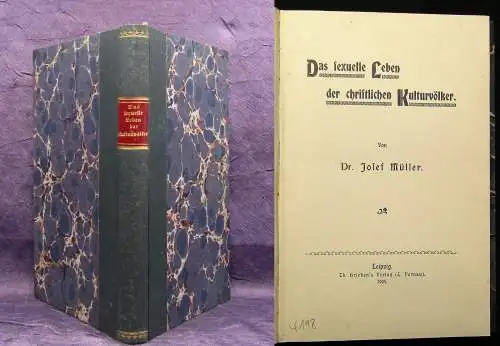 Müller Das sexuelle Leben der christlichen Kulturvölker 1904 Christentum Glaube