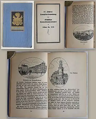 56. Hauptjahresversammlung Sächsischer Gemeindebeamtenbund 1928 Sachsen Löbau xz