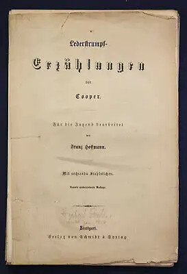 Hoffmann 16 Stahlstiche zu Lederstrumpf - Erzählungen von Cooper 1938 sf