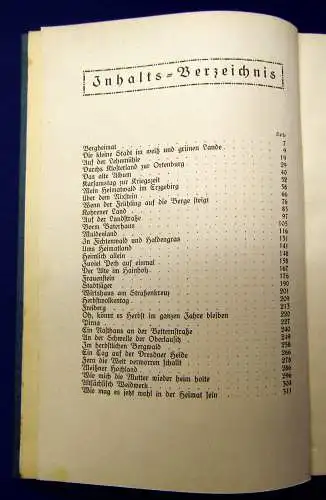 Platz Vom Wandern und Weilen im Heimatland 1923 Dresden Sachsen Landeskunde mb
