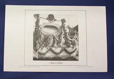 Festwagen des Handwerks um 1900 Orig.-  Halbleinmappe  Dänemark Monarchie js