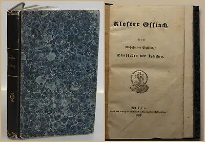 Kolster Ossiach 1833 Geschichte des Klosters mit Sagen & Legenden EA Holzmann sf