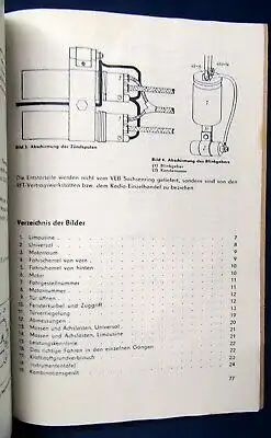 Betriebsanleitung "Trabant 601" Original Broschur 1975 Mit 2 Schaltplänen js