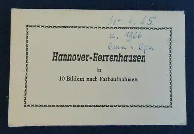 Leporello mit 10 Farbfotos von Hannover-Herrenhausen Geografie Ortskunde sf