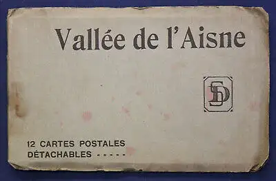 12 Ansichtskarten Postkarten Vallee de'l Aisne um 1920 Frankreich Fotografie sf