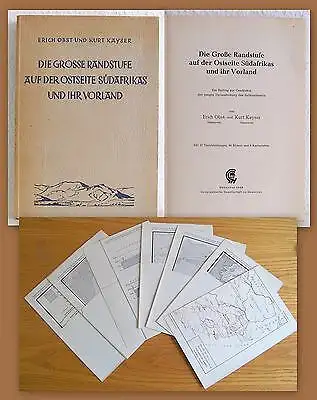 Obst Kayser Die grosse Randstufe auf der Ostseite Südafrikas & ihr Vorland 1949