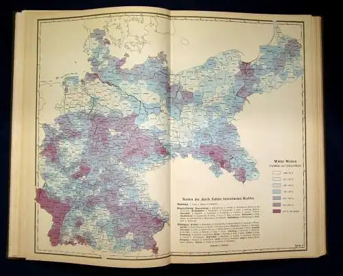 Engelbrecht Die Feldfrüchte des deutschen Reichs 1. Teil 41 Karten 1928 js