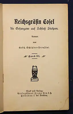 Perasini Frauen der Liebe Bd 51 "Reichsgräfin Cosel" um 1925 Liebesroman sf
